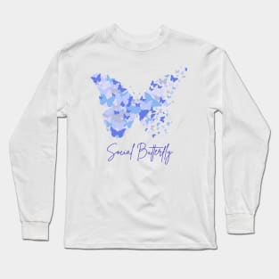 Social Butterfly Personality v2 Long Sleeve T-Shirt